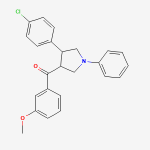 [4-(4-chlorophenyl)-1-phenyltetrahydro-1H-pyrrol-3-yl](3-methoxyphenyl)methanone