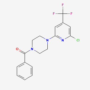 [4-(6-Chloro-4-trifluoromethyl-pyridin-2-yl)-piperazin-1-yl]-phenyl-methanone