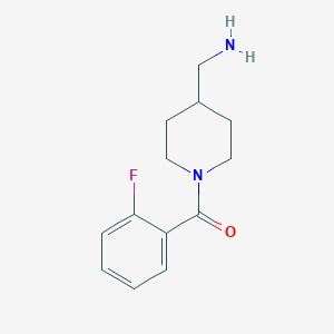 [4-(Aminomethyl)piperidin-1-yl](2-fluorophenyl)methanone