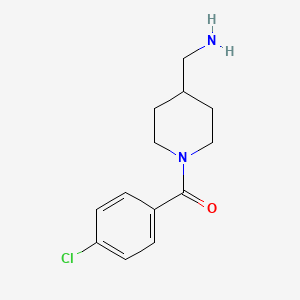 [4-(Aminomethyl)piperidin-1-yl](4-chlorophenyl)methanone