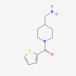 (4-(Aminomethyl)piperidin-1-yl)(thiophen-2-yl)methanone