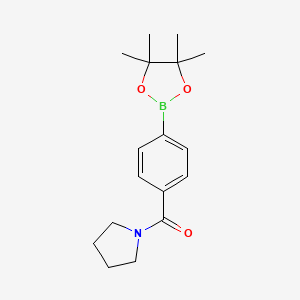 [4-(Pyrrolidine-1-carbonyl)phenyl] boronic acid pinacol ester