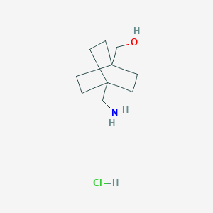 (4-(aminomethyl)bicyclo[2.2.2]octan-1-yl)methanol hydrochloride