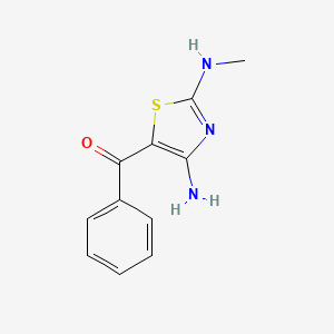 [4-Amino-2-(methylamino)-1,3-thiazol-5-yl](phenyl)methanone