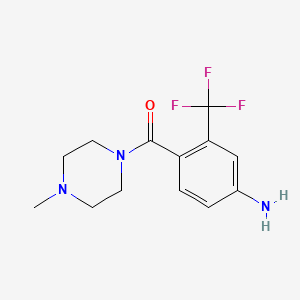 [4-Amino-2-(trifluoromethyl)phenyl](4-methyl-1-piperazinyl)methanone