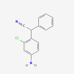 (4-Amino-2-chlorophenyl)(phenyl)acetonitrile