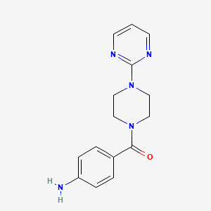 (4-Aminophenyl)[4-(2-pyrimidinyl)piperazino]-methanone