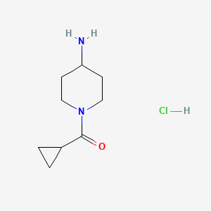 (4-Aminopiperidin-1-yl)(cyclopropyl)methanone hydrochloride