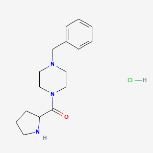 (4-Benzyl-1-piperazinyl)(2-pyrrolidinyl)methanone hydrochloride