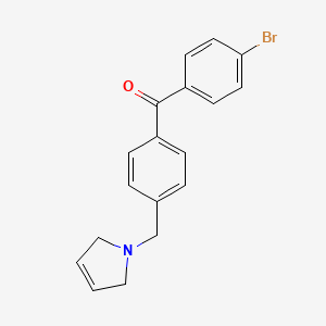 (4-Bromophenyl)(4-((2,5-dihydro-1H-pyrrol-1-yl)methyl)phenyl)methanone