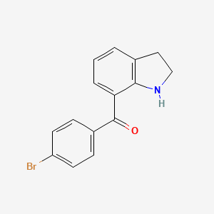 (4-Bromophenyl)(indolin-7-yl)methanone