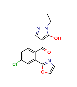 (4-Chloro-2-oxazol-2-yl-phenyl)-(1-ethyl-5-hydroxy-1H-pyrazol-4-yl)-methanone