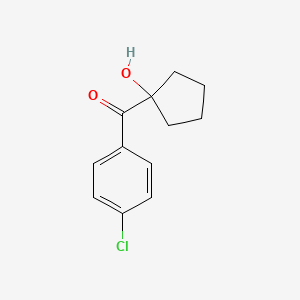 (4-Chlorophenyl)(1-hydroxycyclopentyl)methanone