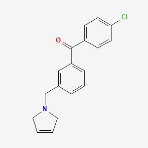 (4-Chlorophenyl)(3-((2,5-dihydro-1H-pyrrol-1-yl)methyl)phenyl)methanone