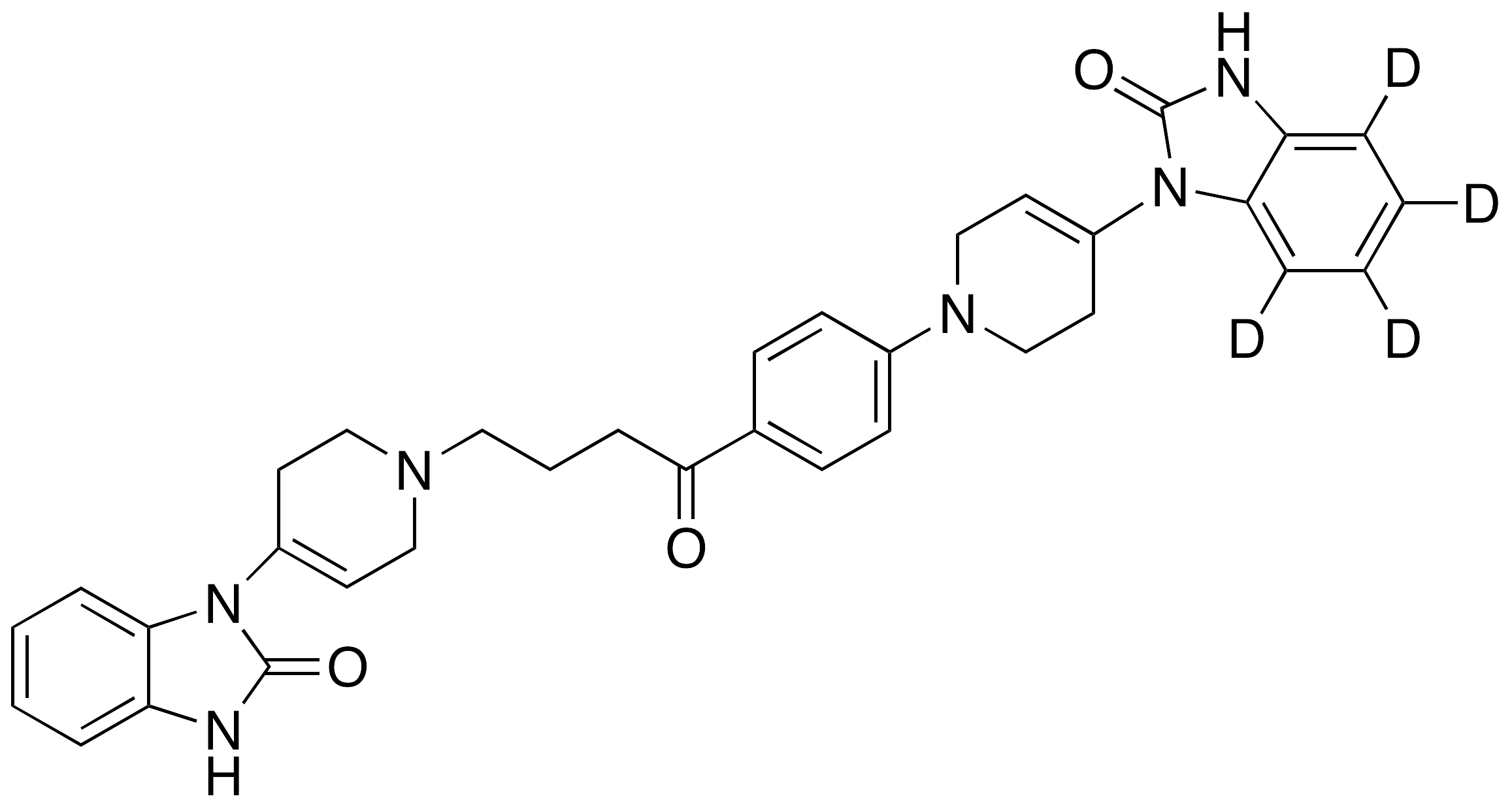 4-Desfluoro-4-[4-(2-Oxo-2,3-dihydro-1H-benzimidazol-1-yl)-3,6-dihydropyridin-1(2H)-yl] Droperidol-d4