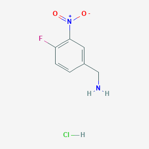 (4-Fluoro-3-nitrophenyl) methanamine hydrochloride