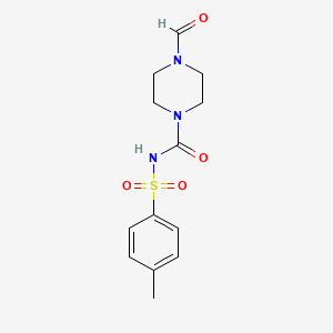 (4-Formylpiperazinyl)-N-((4-methylphenyl)sulfonyl)formamide