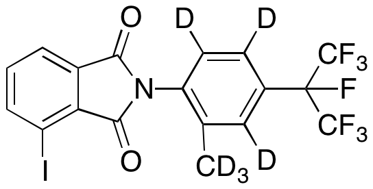 4-Iodo-2-[2-methyl-4-[1,2,2,2-tetrafluoro-1-(trifluoromethyl)ethyl]phenyl]-1H-isoindole-1,3(2H)-dione-d6