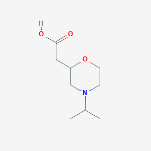 (4-Isopropylmorpholin-2-yl)acetic acid
