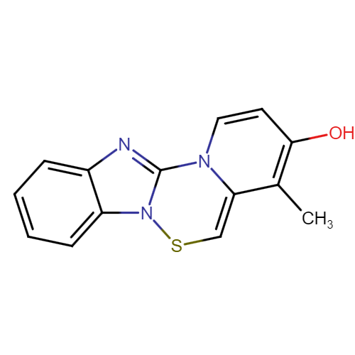 (4-Methylbenzo[4,5]imidazo[1,2-b]pyrido[1,2-d][1,2,4]thiadiazin-3-ol)
