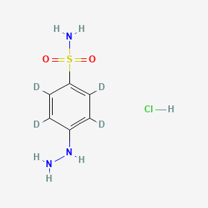 (4-Sulfamoylphenyl)hydrazine-d4 Hydrochloride