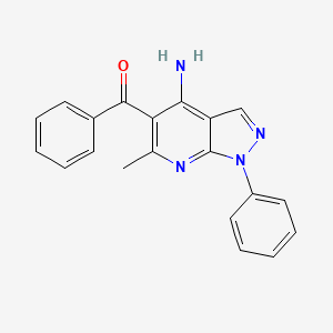 (4-amino-6-methyl-1-phenyl-1H-pyrazolo[3,4-b]pyridin-5-yl)(phenyl)methanone