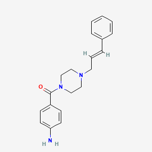 (4-aminophenyl)[4-(3-phenyl-2-propenyl)piperazino]methanone