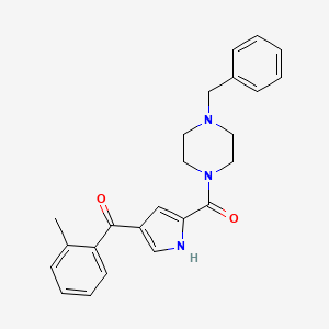 (4-benzylpiperazino)[4-(2-methylbenzoyl)-1H-pyrrol-2-yl]methanone