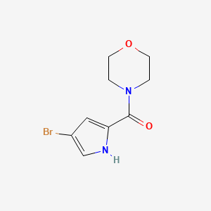 (4-bromo-1H-pyrrol-2-yl)(morpholino)methanone
