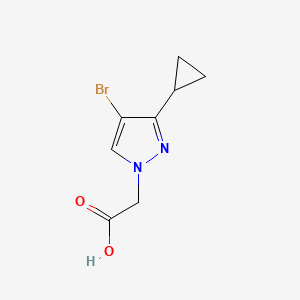 (4-bromo-3-cyclopropyl-1H-pyrazol-1-yl)acetic acid