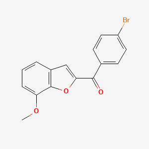 (4-bromophenyl)(7-methoxy-1-benzofuran-2-yl)methanone