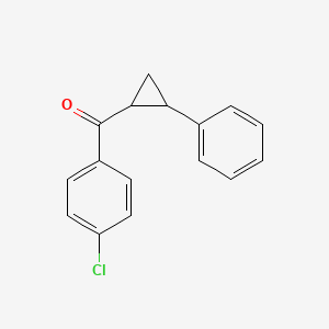 (4-chlorophenyl)(2-phenylcyclopropyl)methanone