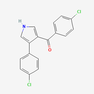 (4-chlorophenyl)[4-(4-chlorophenyl)-1H-pyrrol-3-yl]methanone