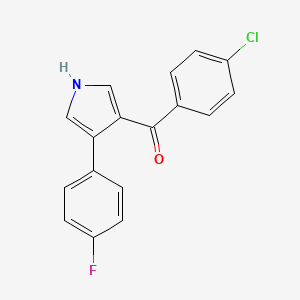 (4-chlorophenyl)[4-(4-fluorophenyl)-1H-pyrrol-3-yl]methanone