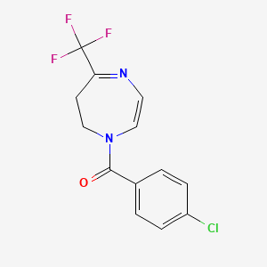 (4-chlorophenyl)[5-(trifluoromethyl)-6,7-dihydro-1H-1,4-diazepin-1-yl]methanone