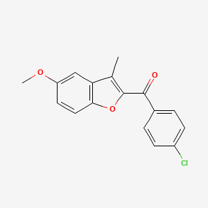 (4-chlorophenyl)(5-methoxy-3-methyl-1-benzofuran-2-yl)methanone