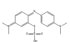 (4-dimethylamino-phenyl)-(4-dimethylamino-2-sulfomercapto-phenyl)-azamethinium-betaine