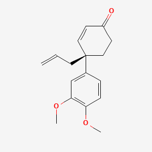 (4R)-4-(3,4-Dimethoxyphenyl)-4-(2-propen-1-yl)-2-cyclohexen-1-one