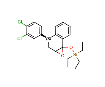(4S)-(3',4'-Dichlorophenyl)-3,4-dihydro-1,2-epoxy-1-O-triethylsilyl-1-naphthol