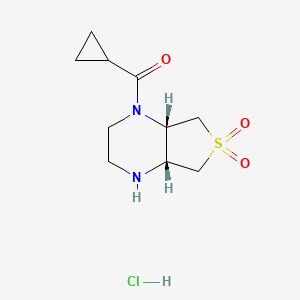 (4aR,7aS)-1-(cyclopropylcarbonyl)octahydrothieno[3,4-b]pyrazine 6,6-dioxide hydrochloride