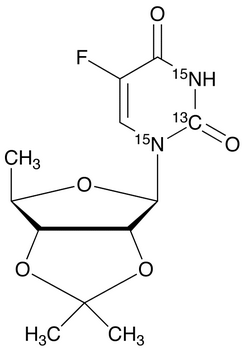 5’-Deoxy-2’,3’-O-isopropylidene-5-fluorouridine-13C,15N2