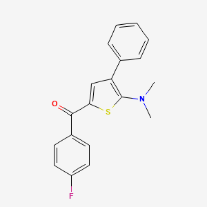 [5-(dimethylamino)-4-phenyl-2-thienyl](4-fluorophenyl)methanone