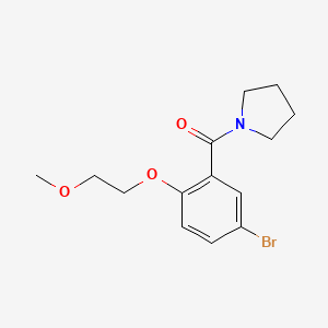 [5-Bromo-2-(2-methoxy-ethoxy)-phenyl]-pyrrolidin-1-yl-methanone