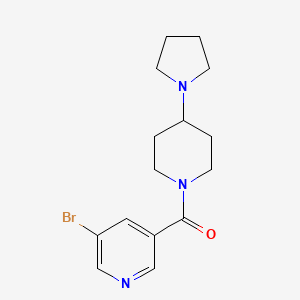 (5-Bromopyridin-3-yl)(4-(pyrrolidin-1-yl)piperidin-1-yl)methanone
