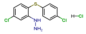 [5-Chloro-2-(4-chlorophenylthio)phenyl]hydrazine Hydrochloride