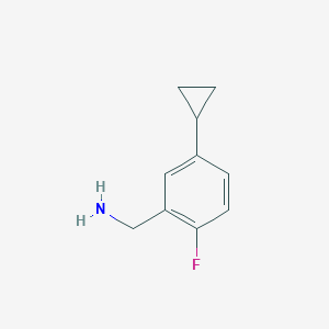 (5-Cyclopropyl-2-fluorophenyl)methanamine