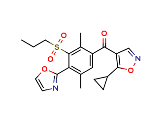 (5-Cyclopropyl-isoxazol-4-yl)-[2,5-dimethyl-4-oxazol-2-yl-3-(propane-1-sulfonyl)-phenyl]-methanone