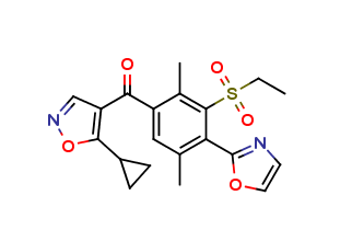 (5-Cyclopropyl-isoxazol-4-yl)-(3-ethanesulfonyl-2,5-dimethyl-4-oxazol-2-yl-phenyl)-methanone
