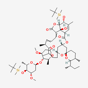 5-O-Demethyl-4’’,5-bis-O-[(1,1-dimethylethyl)dimethylsilyl]-22,23-dihydro-28-oxo-Avermectin A1a