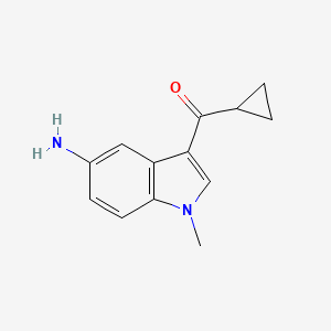 (5-amino-1-methyl-1H-indol-3-yl)(cyclopropyl)methanone